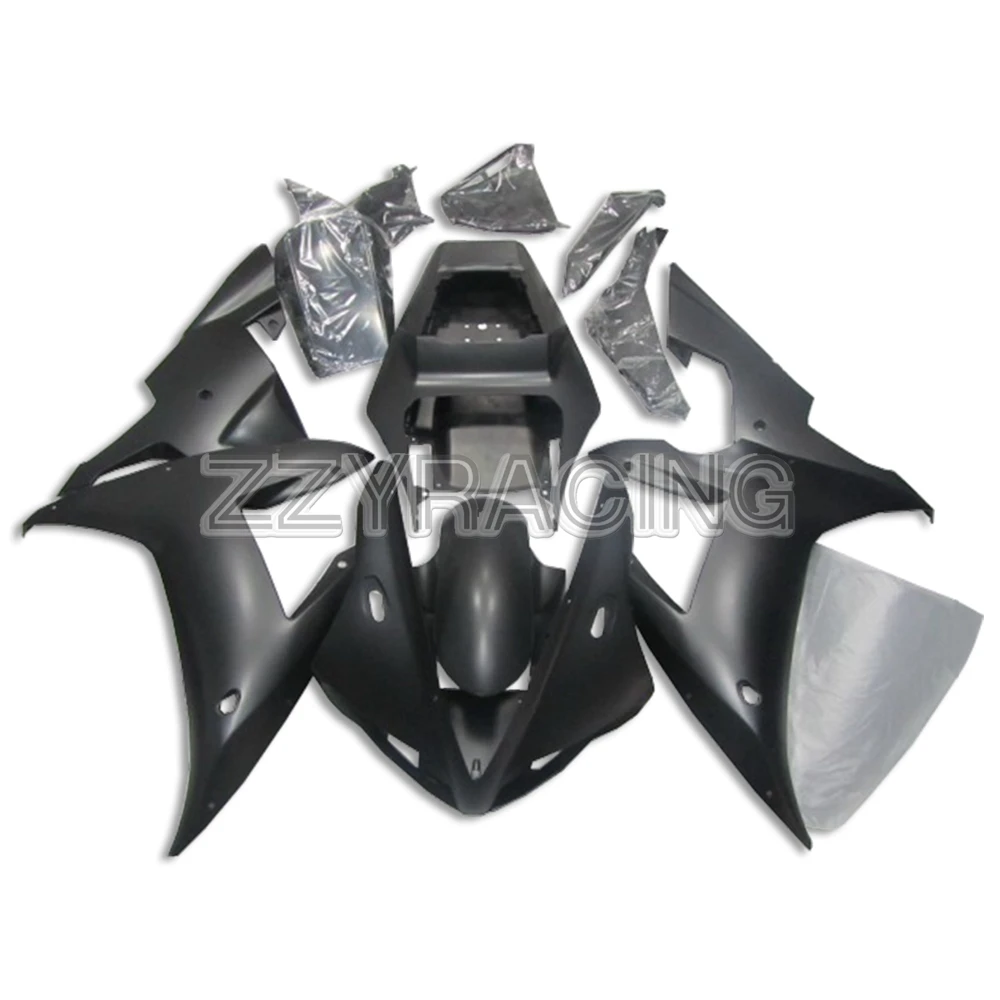 

Injection Fairings for Yamaha YZF R1 2002 2003 Panels ABS Plastic YZF1000 02 03 Complete Hulls Body Work Matte Black Cowlings