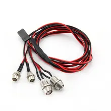 4 светильник s 70 см длина RC Светодиодный ночной фары головной светильник с 3/5 мм светодиодный светильник для модели RC Drift гусеничный автомобиль для RC автомобиль NSV775