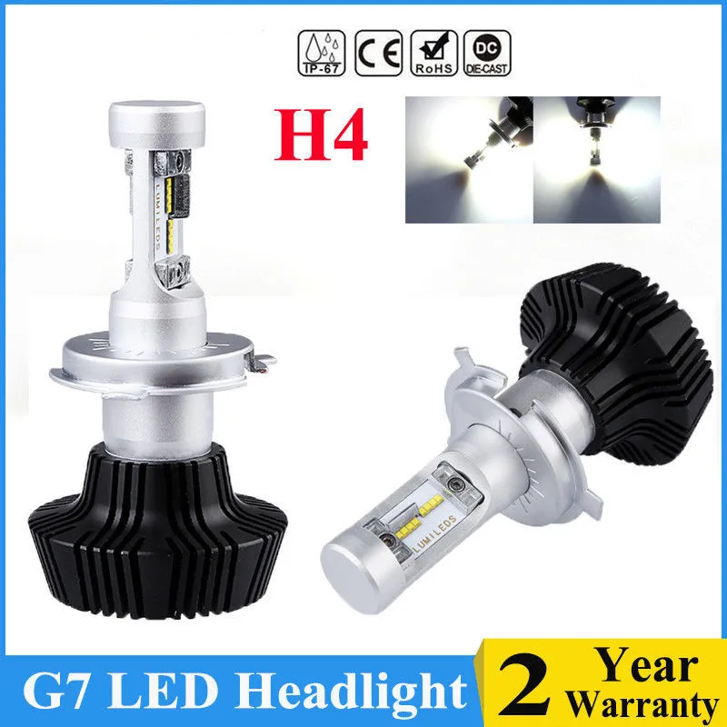 

G7 Car LED bulbs 16000LM LUXEON ZES LUMILED Chip LED Headlight 6000K Lamps H1 H4 H7 881 H11 9005 Auto HeadLamps Front Light Bulb