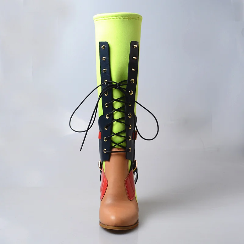 brown Femmes Bottes Talon Confortable coffee Brun In Haute Hiver En In Brown Extensible Genou Leather Véritable Mabaiwan Pompes Plush Chaussures Chaud Tissu coffee Femme Cuir Mode Short Plush fqwOZx5Ig