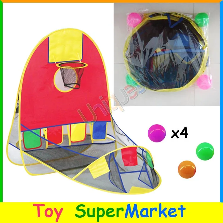 Kids Play Tent House Basketball Basket Tent Ocean Ball Pool Outdoor