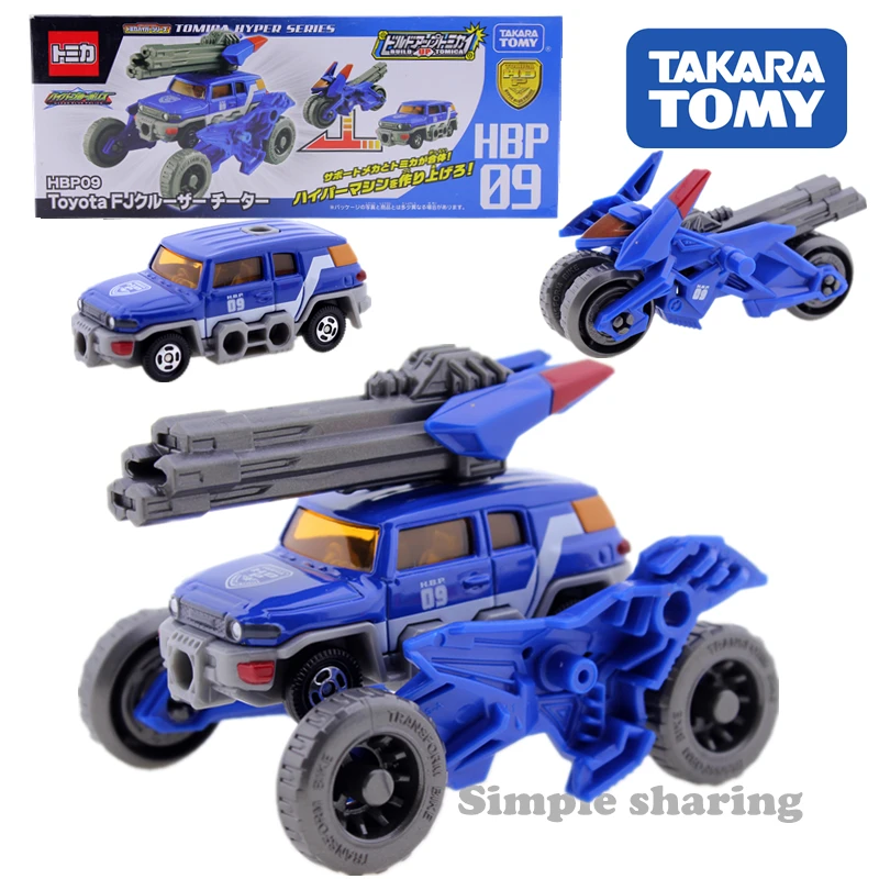 

Takara Tomy TOMICA TRANSFORMer car HYPER POLICE HBP 09 CHEETAH TOYOTA FJ diecast Toy Car Model kit funny magic kids bauble