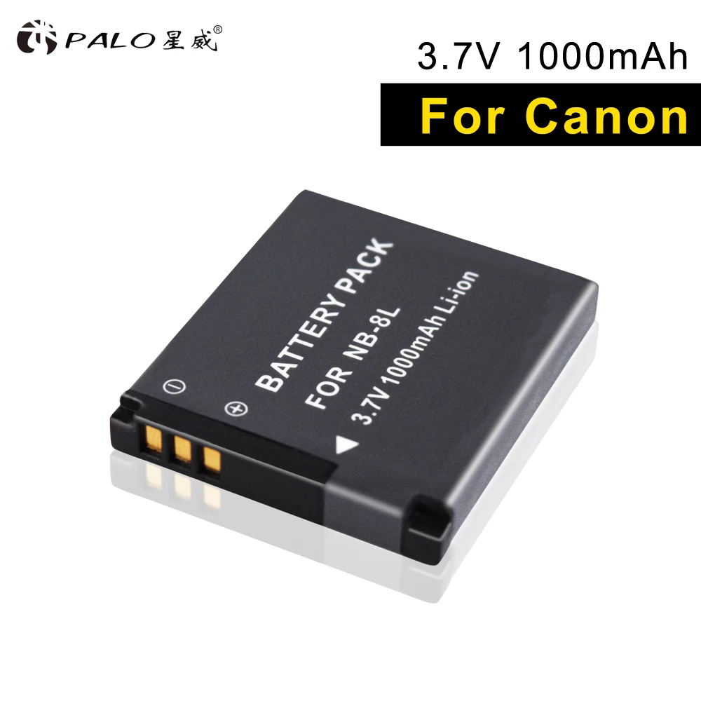 

PALO 1pcs new NB-8L in digital batteries camera battery 3.7v 1000mAh for Canon PowerShot A3300 A3200 A3100 A3000 A2200 A1200 IS