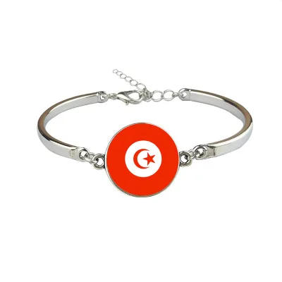 

New Tunisia Flag Bangles Country Tunisia Flag Bracelets Jewellery