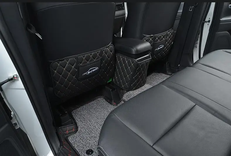 Автомобильные аксессуары подходят для MITSUBISHI outlander 2013- PU сиденья анти-kick Pad 3 шт. набор