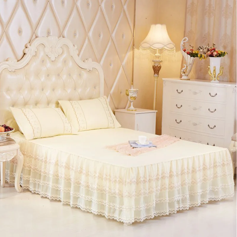 lace bed skirt queen size 180x200cm twin bed skirt romantic bedspread