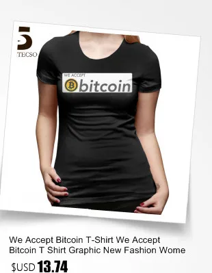 Мы принимаем Bitcoin Толстовка Bitcoin толстовки уличная одежда с длинным рукавом для женщин Мода хлопок большой графический красный пуловер с