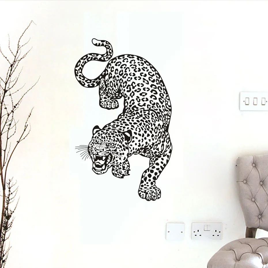 Leopard DIY Art Wall Stickers Removable Vinyl Wall Decal window