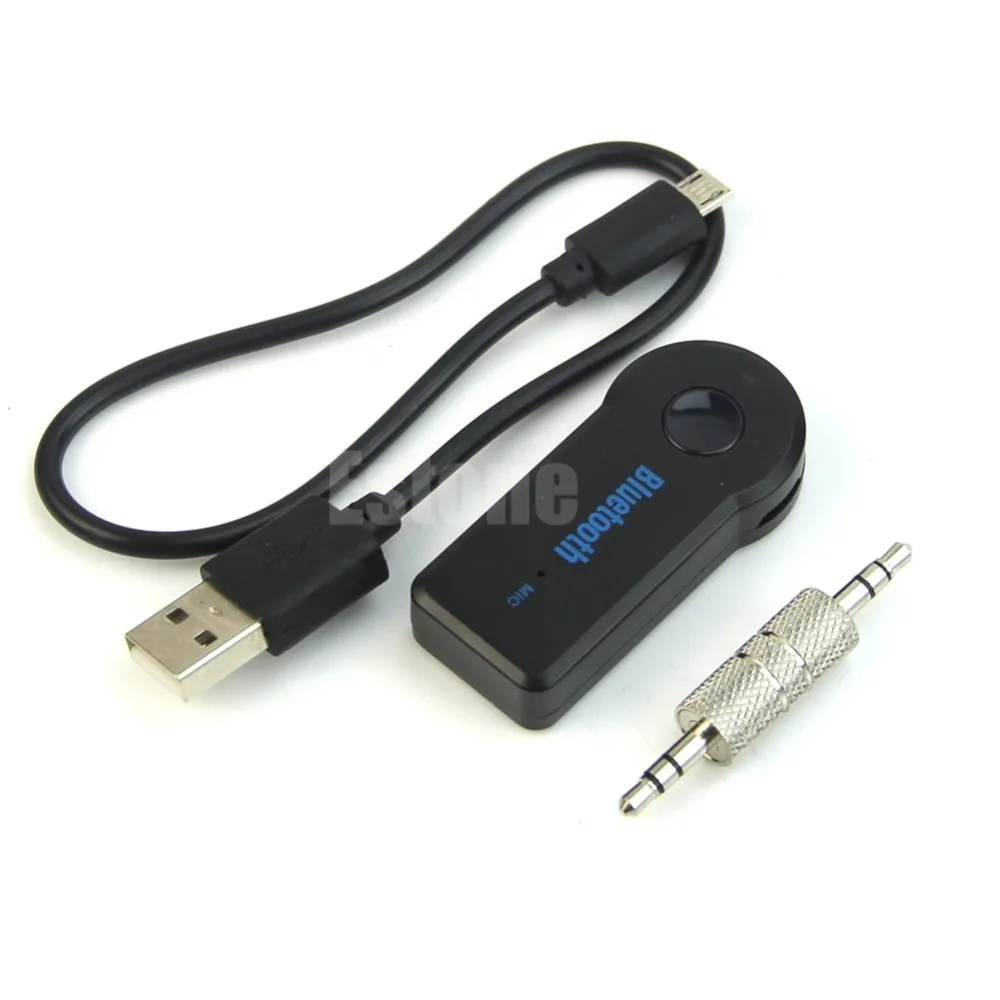 

Wireless Car Bluetooth 3.5MM AUX Audio A2DP Stereo Music Home Car Receiver Adapter