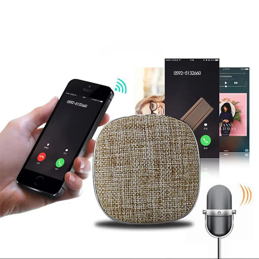 Aimitek X25 Mini Bluetooth Speaker Wireless Portable Fabric Speaker-18
