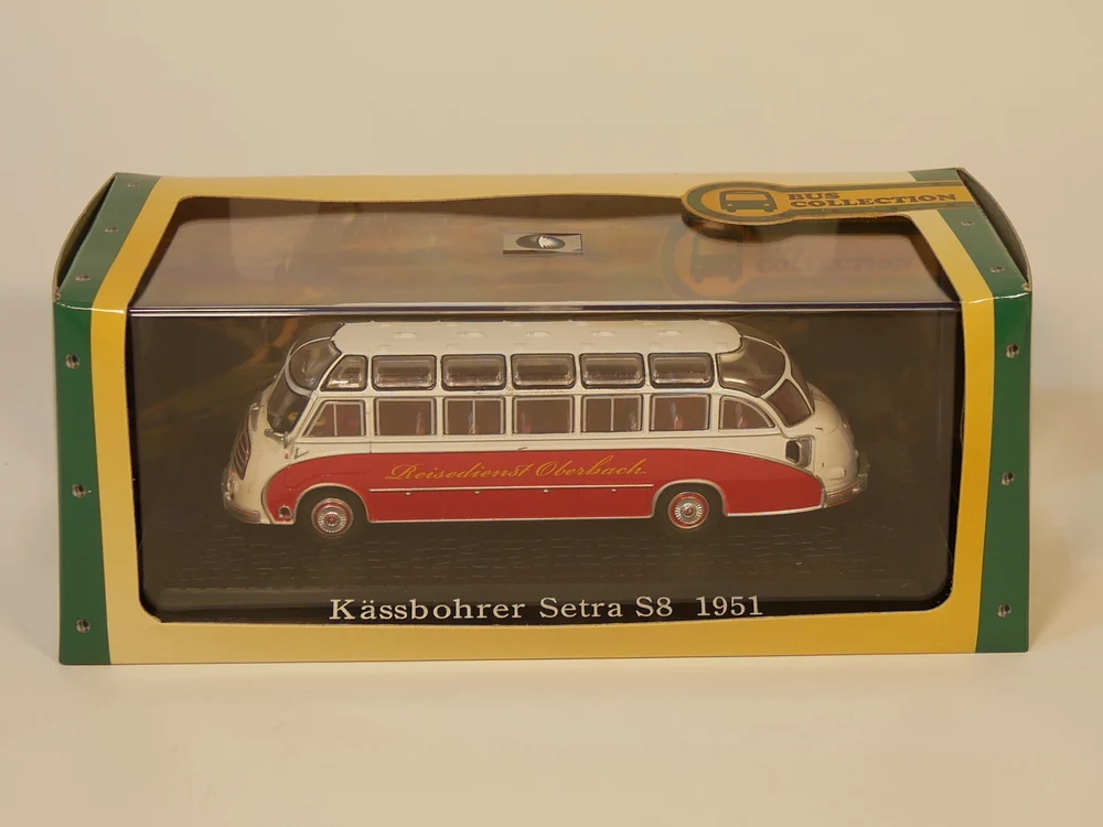 Atlas 1: 72 автобус коллекции Kassbohrer setra s8 1951 литья под давлением модели автомобиля