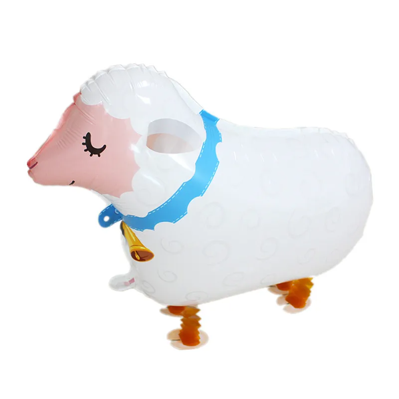 1PC Cute Sheep Balloon Cartoon Walking Animal Helium Foil Mutton