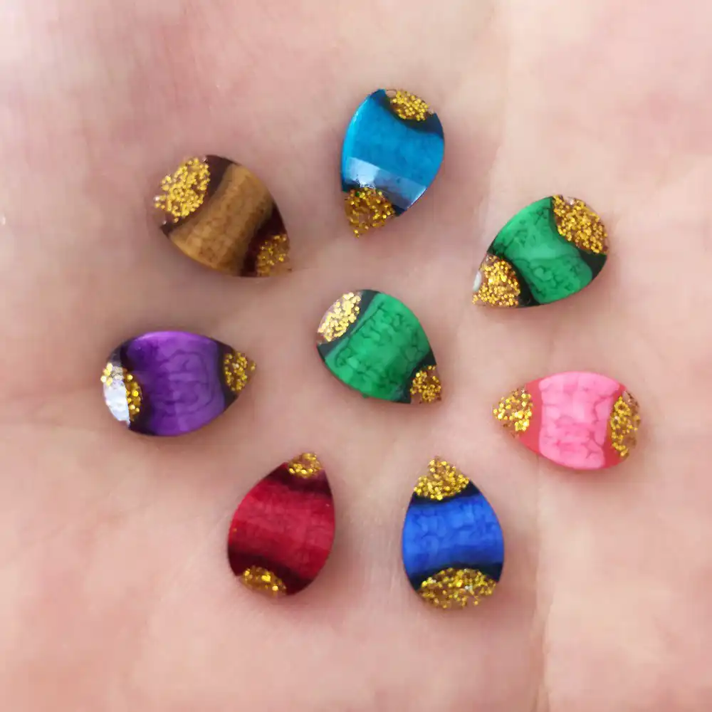 15g mixed Diamantes Flores cuadrados lágrima 500 Aprox
