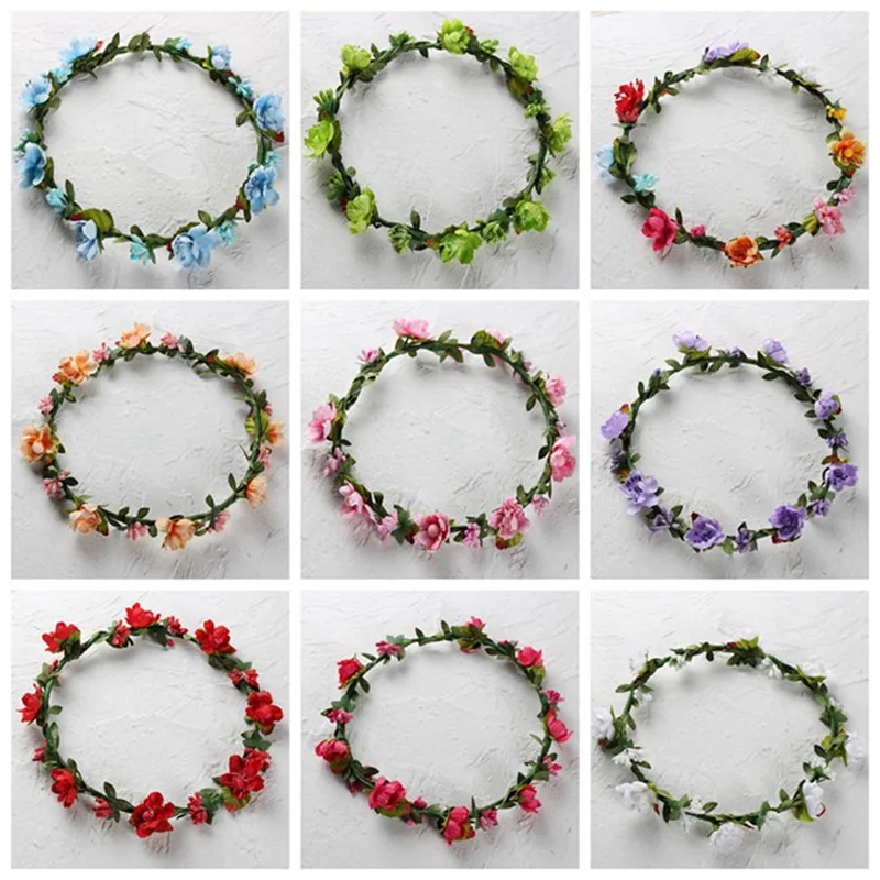 Buy Bridesmaid Artificial Flower Head Wreath For Hair