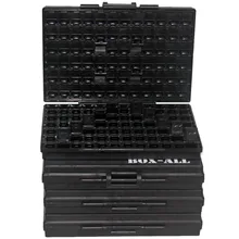 AideTek 4 коробка-ESD безопасный SMD IC коробка с 144 ящиками антистатические SMD SMT Органайзер транзисторный диод пластиковая часть наклейки на коробку 4 коробки