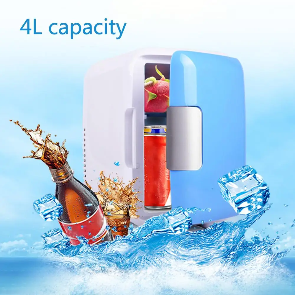 

4L Portable Car Use Refrigerators Ultra Quiet Low Noise Car Mini Refrigerators Freezer Cooling Heating Box Fridge