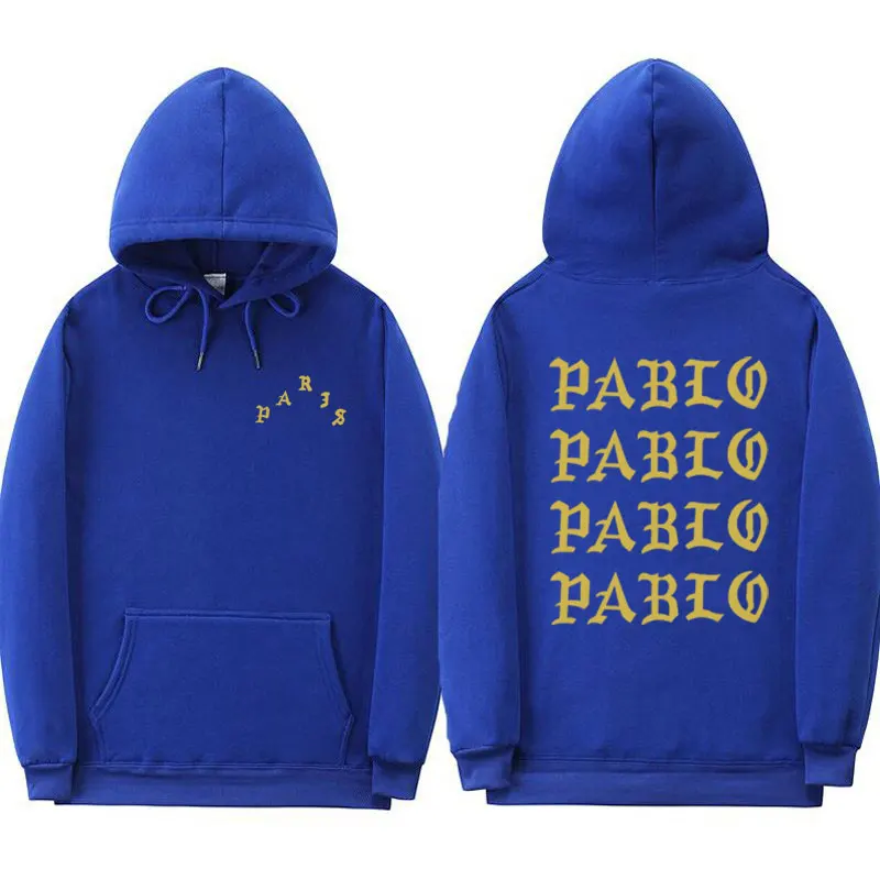 Толстовки для женщин I Feel Like Pablo hoody Дамский пуловер Kanye West толстовка с капюшоном уличная Женская толстовка Пабло розовая толстовка - Цвет: Blue XMS109