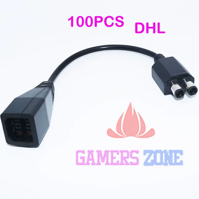 Special Offers 100PCS Adapter Converter Cord AC Power Supply Transfer Cable for Microsoft  XBOX360 to XBOX 360 Slim