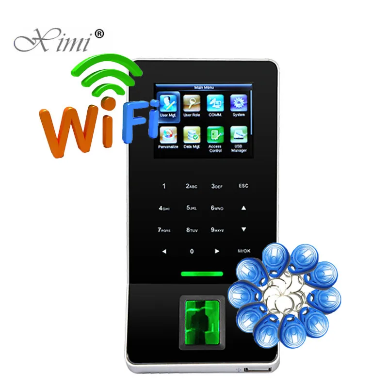 Cheap ZK F22 WIFI TCP/IP Boometric Fingerprint Door Access Control F28 Color Screen Time Attendance With 125KHZ RFID Card Reader Cheap ZK F22 WIFI TCP/IP Boometric Fingerprint Door Access Control F28 Color Screen Time Attendance With 125KHZ RFID Card Reader