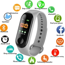Smart Bracelet LED Color Touch Screen Blood Pressure Heart Rate Monitor IP68 Waterproof Fitness Tracker Sport Smart Wristband