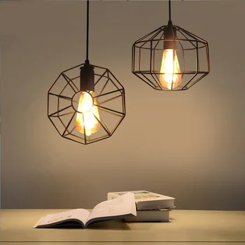 

Retro industry pendant ligh Lolf clothing design process Iron restaurant bar retro iron lamp entrance bedroom lighting lamp ZA