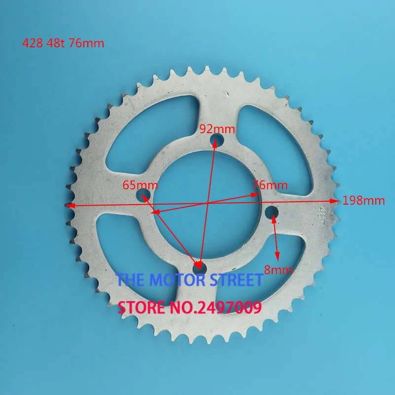 Новейшая приводная передача мотоцикла скутера 530 520 420 428 большая Звездочка 32T 37T 41T 48T 40T 43T 60T звездочки
