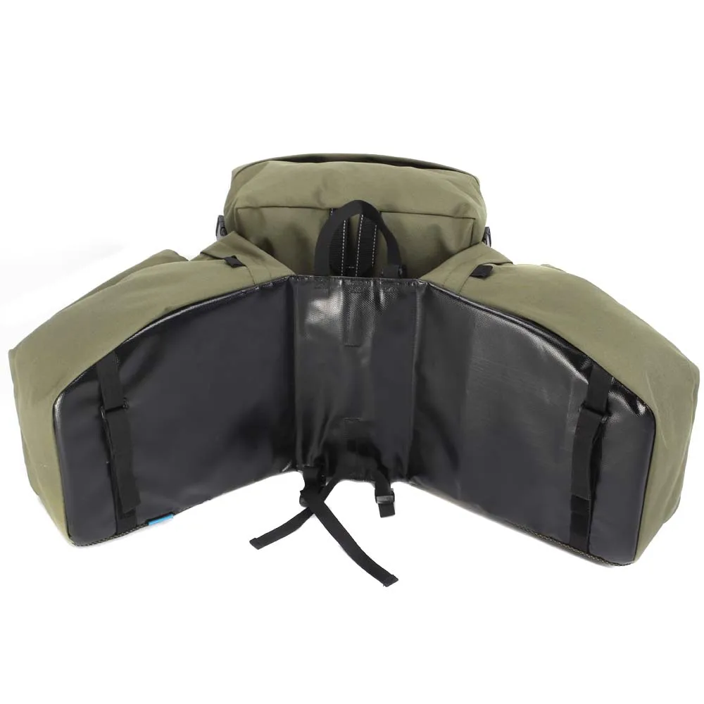 Clearance ROSWHEEL 3 in 1 Multifunction Road MTB Mountain Bike Bag Bicycle Pannier Rear Seat Trunk Bag With Rain Cover Rainproof 4