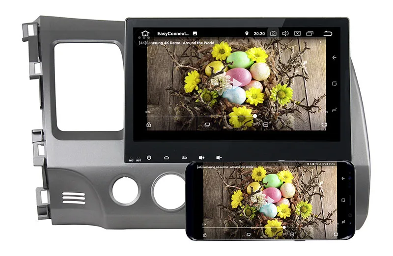 honda civic head unit replacement android 8.0 car stereo upgrade 5