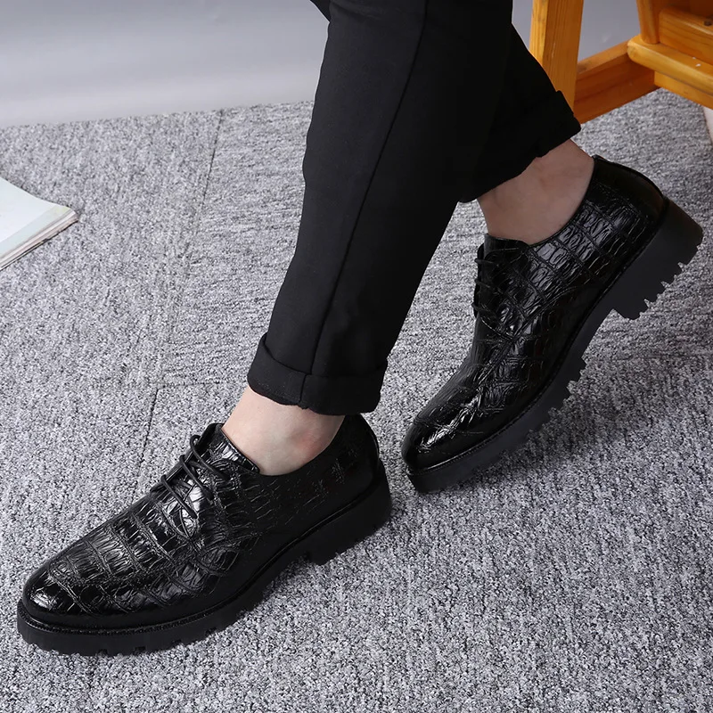 Mode En DesignerMpx8116181 Printemps Cuir Haute Hommes Marque Qualité De Noir Confortable Chaussures 2IW9eHYDE