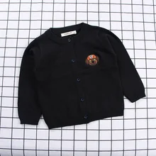 Свитер на весну и лето, вязаный кардиган, хлопковая Детская куртка для мальчиков, Детский свитер, рубашка кондиционера