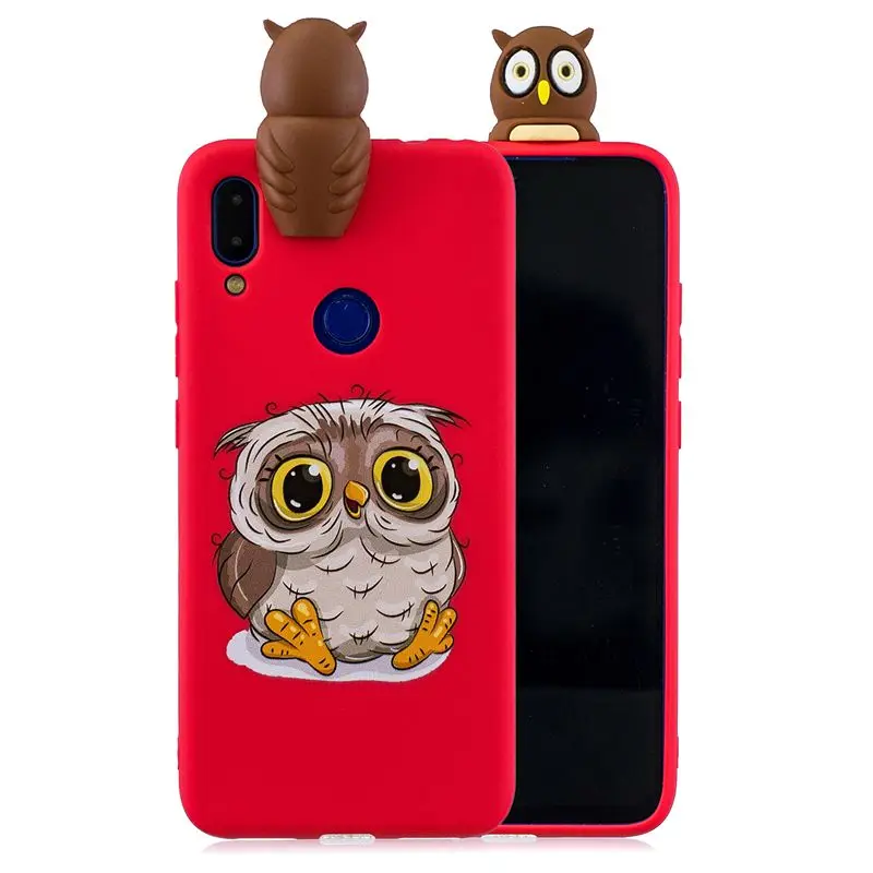 Funda Xiao mi Red mi Note 7 Pro Чехол 3D Kawaii силиконовый чехол для Etui Xiao mi Red mi Note 5 6 7 Pro Xio mi a2 lite чехол для телефона