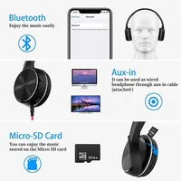 wireless bluetooth Bluetooth Wireless Headphones 6 Colors Sport Headset Connect 3.5 mm Audio Cable With Mic FM Radio TF Card For PC Mobile Phone (5)
