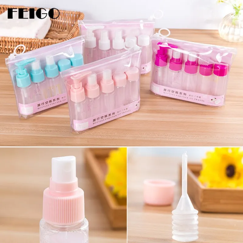 FEIGO Portable Plastic Liquid Soap Sets Packaging Transparent Lotion Pump Travel Soap Bottles Dispenser Travel Soap Pump F571 FEIGO Portable Plastic Liquid Soap Sets Packaging Transparent Lotion Pump Travel Soap Bottles Dispenser Travel Soap Pump F571