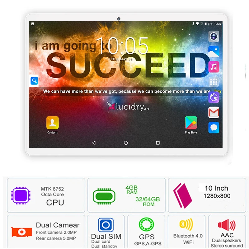 

2019 New 10.1 inch Android 8.0 Octa Core 3G Call Tablet Pc 4GB 64GB WiFi laptop 3G 4G Dual SIM card Phone Call Tab pc tablets 10