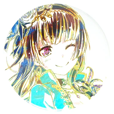 BanG Dream! Anime Poppin' Party Afterglow Pastel Palettes Roselia Hello Happy World! Game Badge Metal Badge Brooch Pins - Окраска металла: 20 Rinko Shirokane