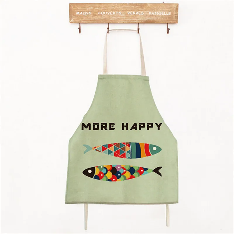40x50 см, Детский фартук с рисунком рыбы, Модный японский стиль, винтажный кухонный фартук для приготовления пищи, выпечки, фартуки для детей - Цвет: Style 2