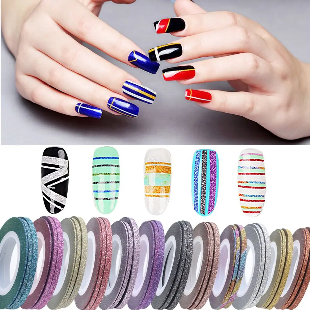 Buy NEW 14 Colors Rolls Striping Shining Tape Line