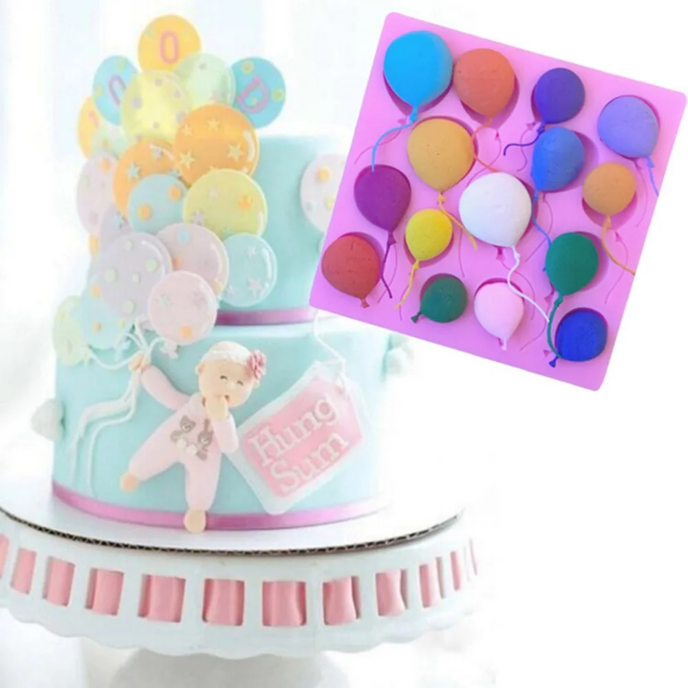 Cake Decorating Tool 3D Balloon Shaped Silicone Mold /Jelly/Soap/Chocolate Mould Party Kitchen Accessories Bakeware | Дом и сад