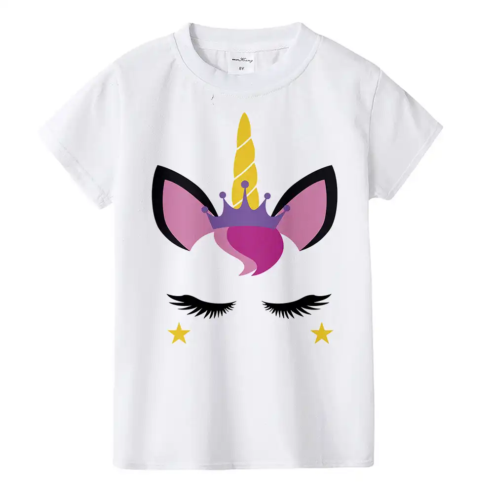 detail feedback questions about pattern unicorn face girl t shirt design unicorn