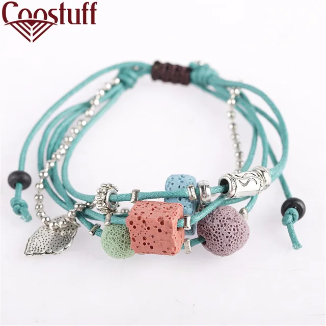 Lava Stone Beads Women Bracelet Hemp Rope Bangles Men Bracelets For Lava Stone Beads Women Bracelet Hemp Rope Bangles Men Bracelets For Nature