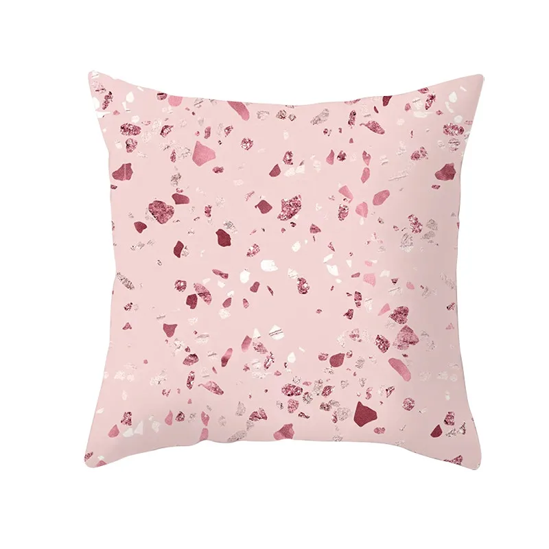 Fuwatacchi золочение геометрический чехол для подушки розовая блестящая подушка крышка для детского кресла диван декоративные подушки полиэстер диванных подушек - Цвет: PC09967