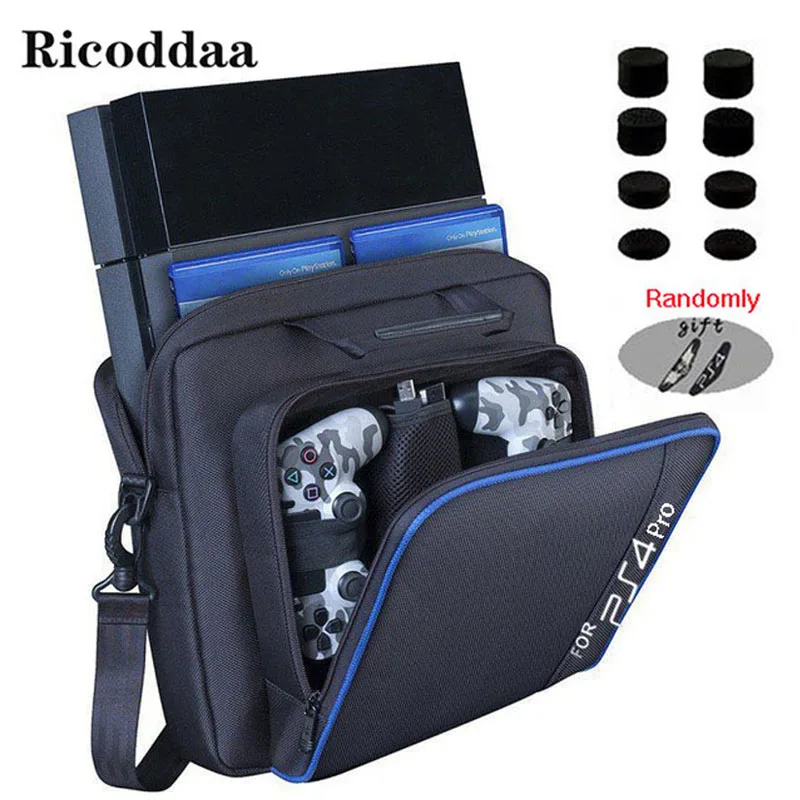  For PS4 Slim/Pro Game Sytem Bag Canvas Carry Bag Case Protective Shoulder For PlayStation 4 PS4 Con - 33030721014