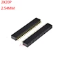 10PCS 2X20 PIN Double row Straight FEMALE PIN HEADER 2.54MM PITCH Strip Connector Socket 2*20 20p 20PIN 20 PIN FOR PCB BOARD ► Photo 1/2