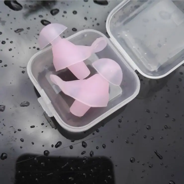 1 Pair Soft Ear Plugs Environmental Silicone Waterproof Dust-Proof Earplugs Diving Water Sports Swimming Accessories