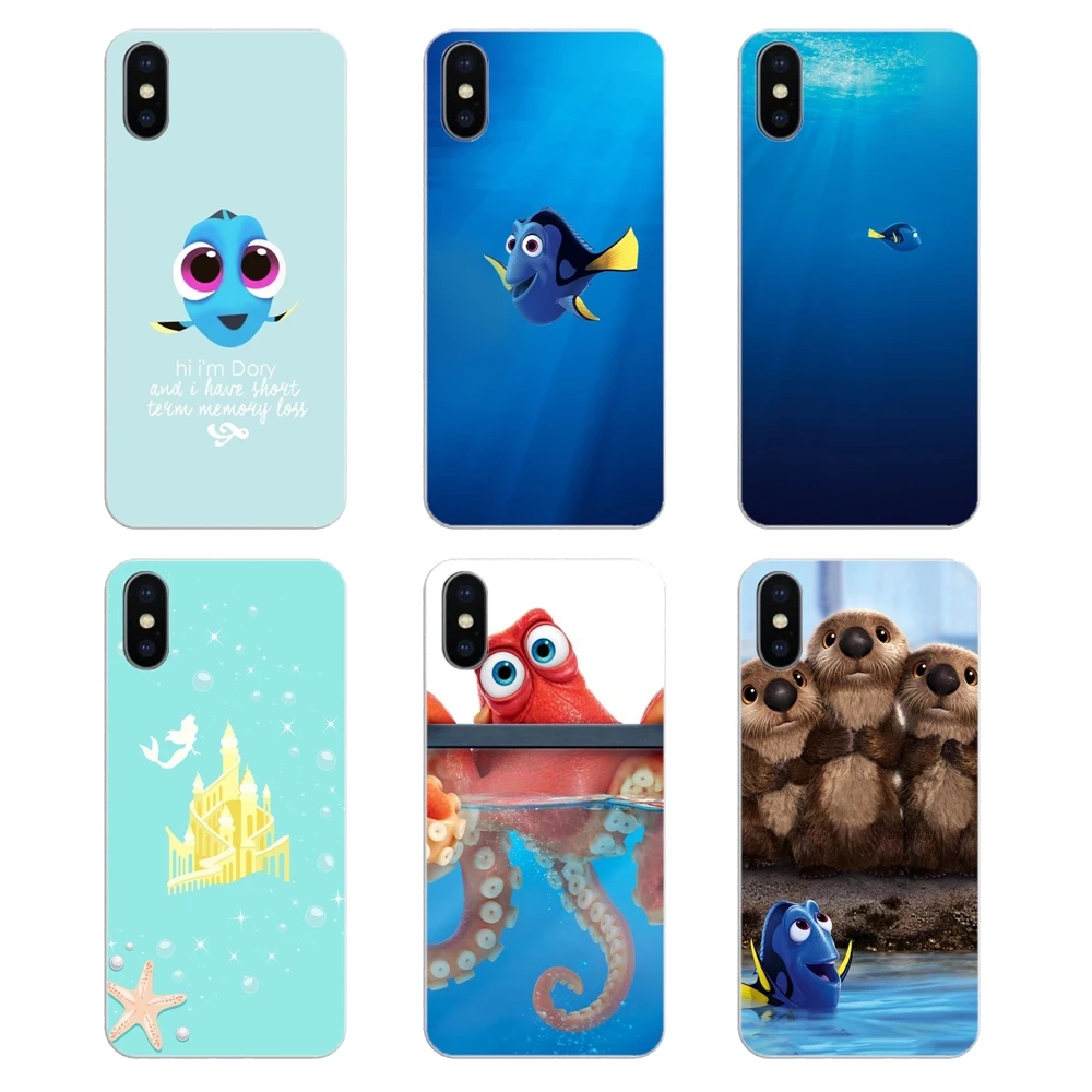 Мягкие прозрачные чехлы для Xiaomi Redmi 4X S2 3S Note 3 4 5 6 6A Por Pocophone F1 Mi Finding Nemo Dory Cartoon Sea |