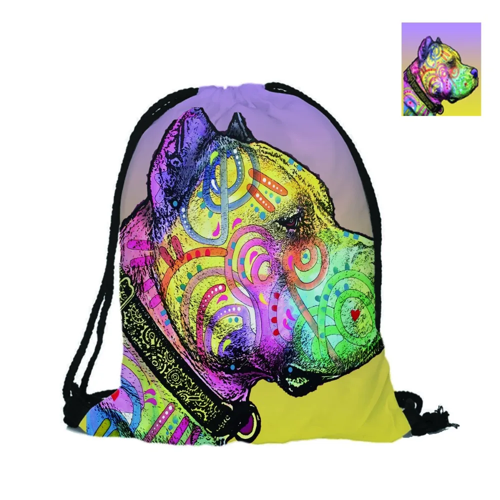 Cute Pitbull I Fashion Custom 3D печать домашних животных собак двухсторонняя Мужская и