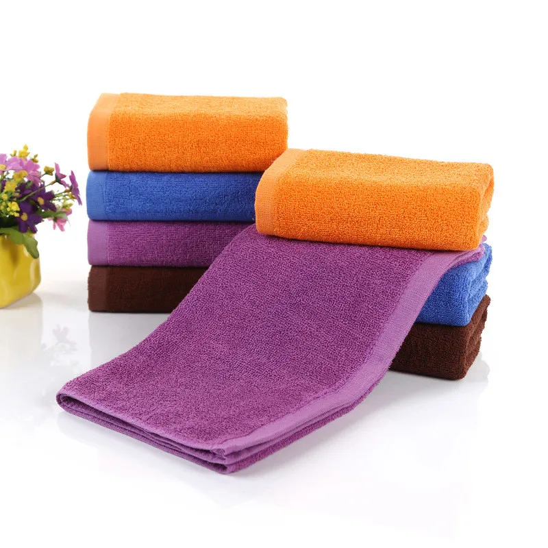 Отельное одноцветное хлопчатобумажное полотенце, 8 цветов, банное полотенце для ног, супер мягкое впитывающее полотенце для лица, сухое полотенце для волос для взрослых