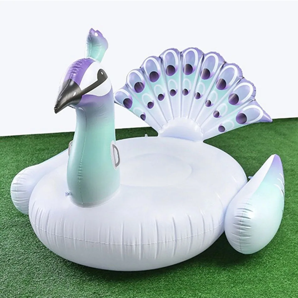 Inflatable Peacock Pool Float Adult Ride On Swimming Ring Inflatable