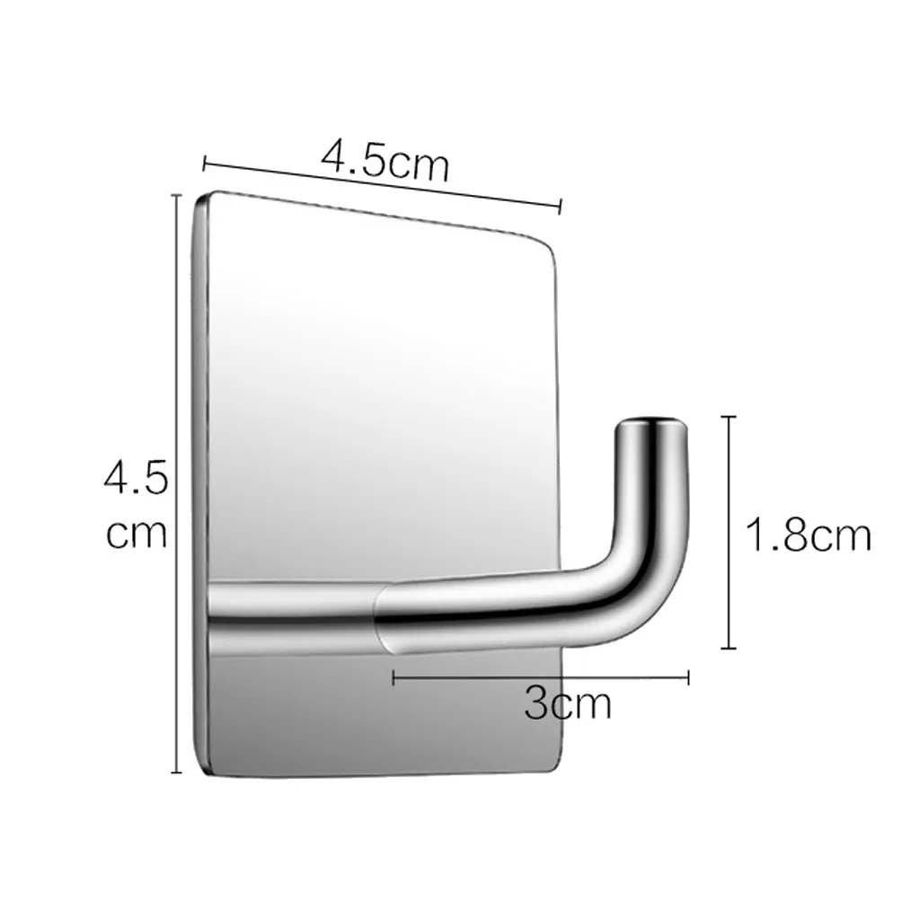 4 шт. крючки для полотенец из нержавеющей стали/Крючок для ванной комнаты самоклеящиеся крючки для ванной комнаты вешалка для одежды