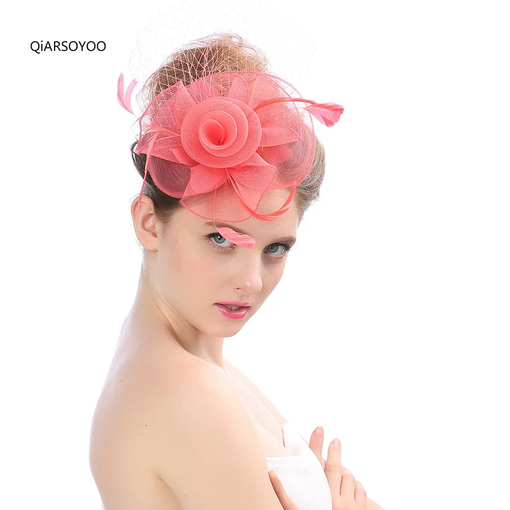 Buy European Vintage Birdcage Veil Fascinator Top Hat